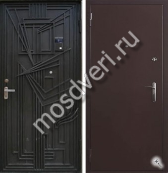 Красивая входная дверь в дом с терморазрывом TD-158 - купить от производителя Мосдвери Красивая входная дверь в дом с терморазрывом TD-158