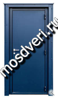 Металлическая синяя дверь - купить от производителя Мосдвери Металлическая синяя дверь